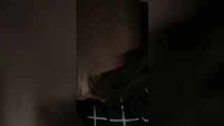 A naked 20-year-old Russian woman sucks off her lover's cock, who takes pictures of her on her smartphone