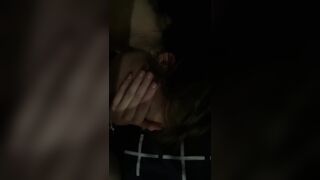 A naked 20-year-old Russian woman sucks off her lover's cock, who takes pictures of her on her smartphone