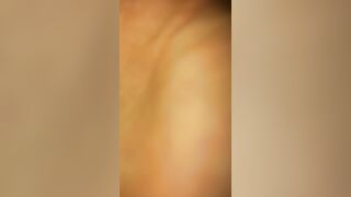 A man takes a close-up on a smartphone as he has a young mistress in a point